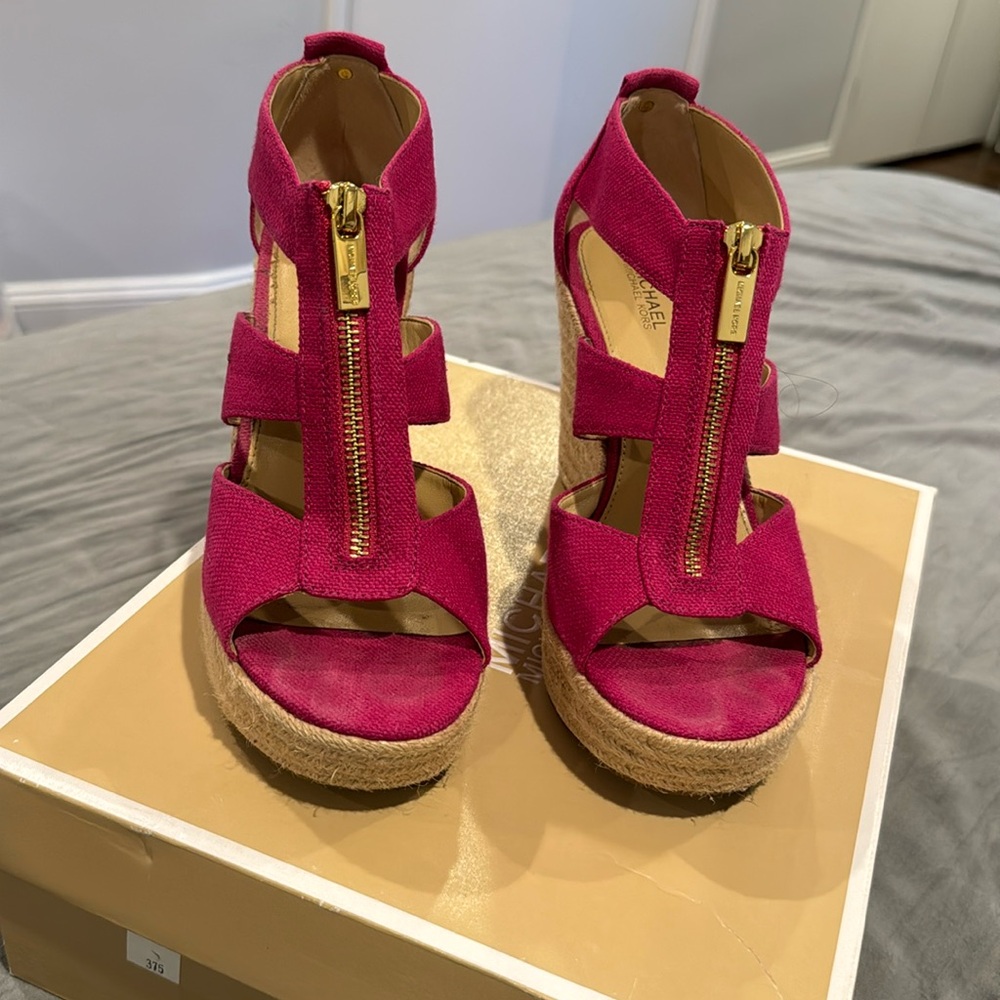 Michael Kors Pink Damita Wedge